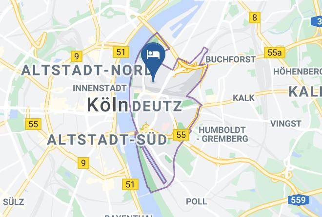 Cologne - Adina Apartment Hotel Cologne Maps
