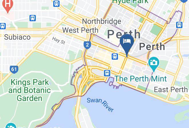 Perth - Adina Apartment Hotel Perth Barrack Plaza Maps