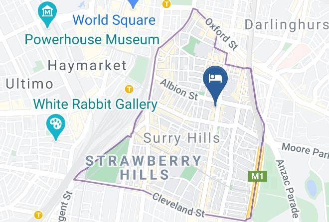 Sydney - Adina Apartment Hotel Sydney Surry Hills Maps
