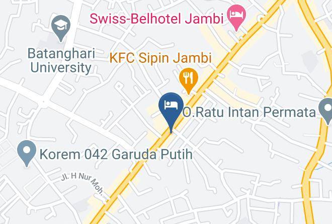 Kota Jambi - Adipura Hotel Maps