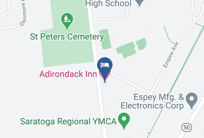 Saratoga - Adirondack Inn Maps