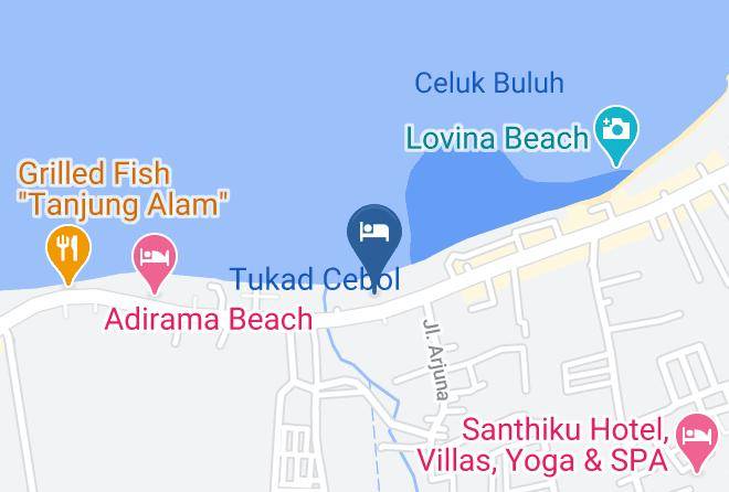 Buleleng Regency - Aditya Beach Resort Maps