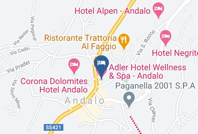 Trento - Adler Hotel Wellness & Spa Andalo Maps
