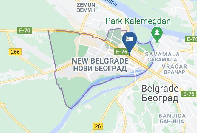 Belgrade City - Admiral Arena Hotel Maps