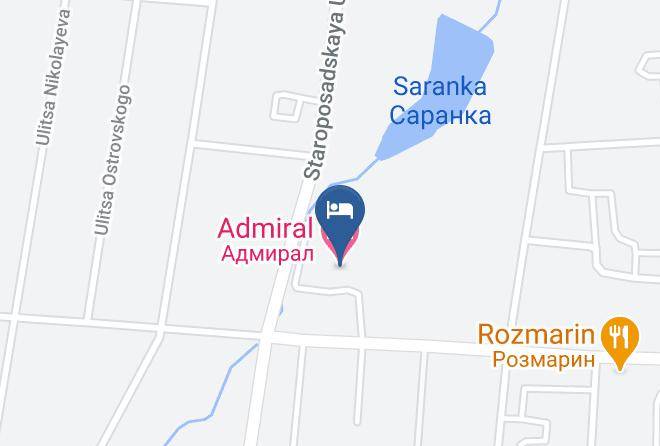 Saransk - Admiral Hotel Maps