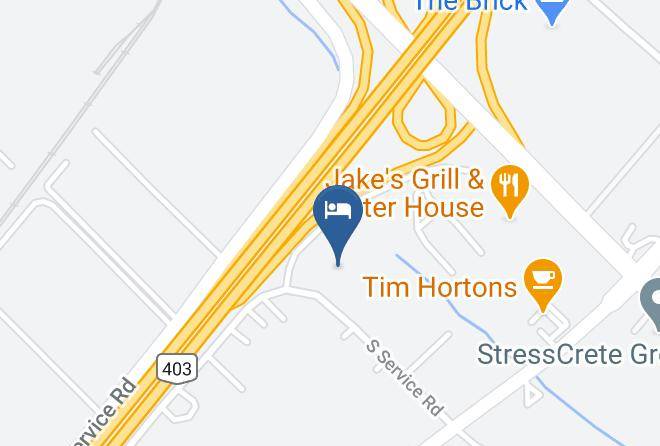 Admiral Inn Burlington Map