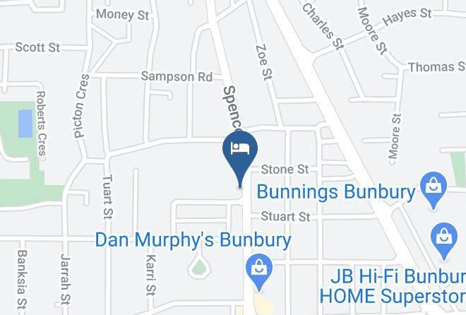 Bunbury - Admiral Motel Bunbury Maps