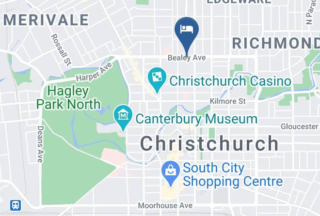Christchurch - Admiral Motel Maps