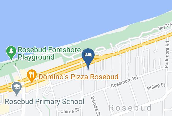 Mornington Peninsula - Admiral Motor Inn Rosebud Motel Maps