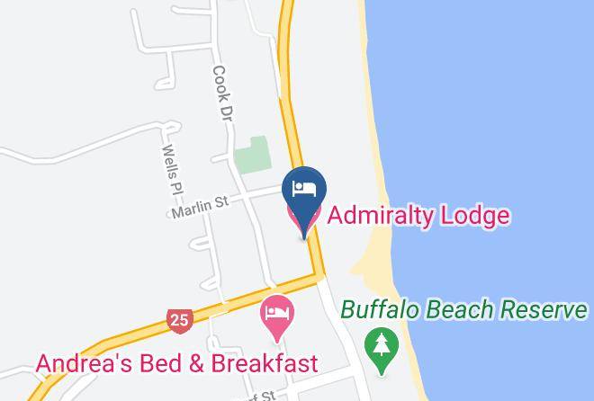 Thames Coromandel - Admiralty Lodge Maps