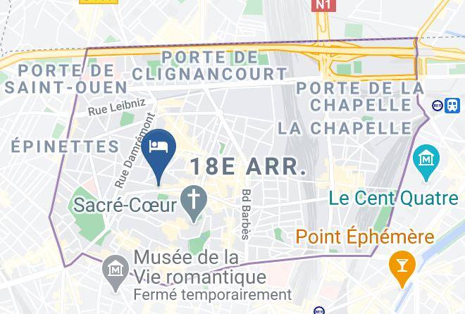 Paris - Hotel Adonis Roma Sacre Coeur Maps