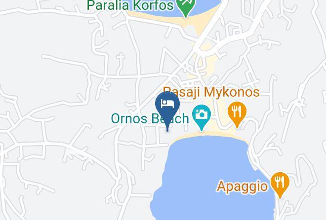 Mykonos - Adorno Beach Hotel & Suites Maps