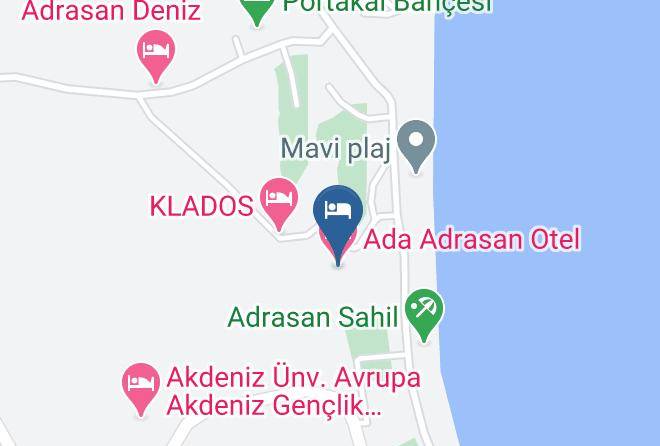 Antalya - Ada Adrasan Otel Maps