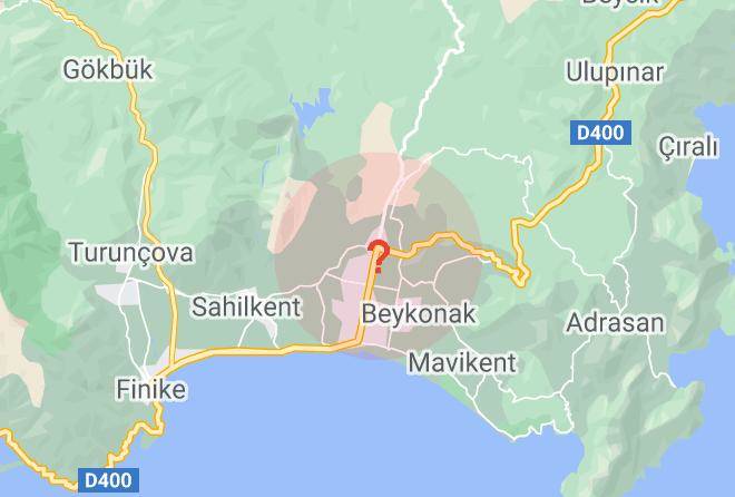 Kumluca - Adrasan Bungalow Maps