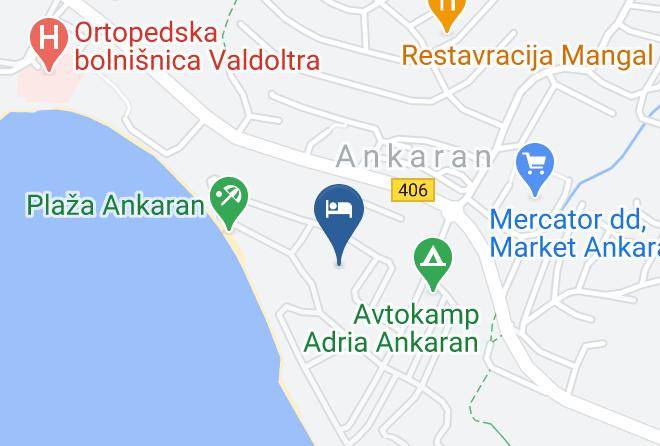 Adria Hoteli Ankaran Druzba Za Turizem In Gostinstvo D O O V Stecaju Kaart - Ankaran - Koper