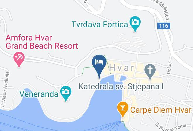 Hvar - Adriana Hvar Spa Hotel Maps