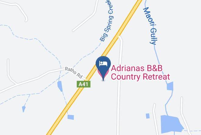 Hilltops - Adrianas B&b Country Retreat Maps