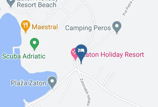 Nin - Adriatic Kamp Mobile Homes Zaton Maps