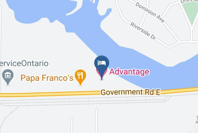Advantage Motel Map