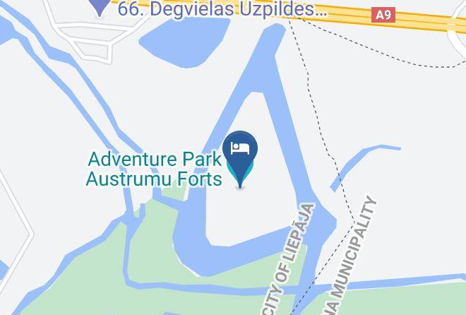 Adventure Park Austrumu Forts Map - Liepaja