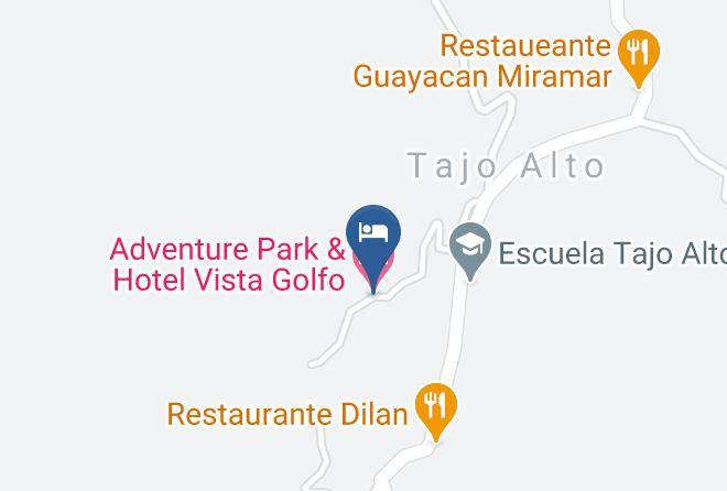 Montes De Oro - Adventure Park & Hotel Vista Golfo Maps