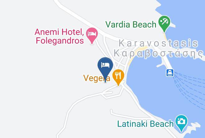 Aegean Star Hotel Aparments Folegandros Map