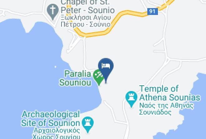 East Attica - Aegeon Beach Hotel Maps