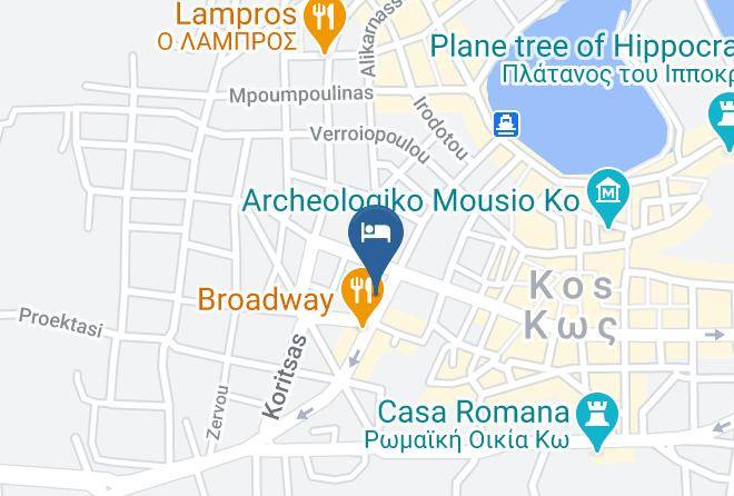 Kos - Aegeon Hotel Maps