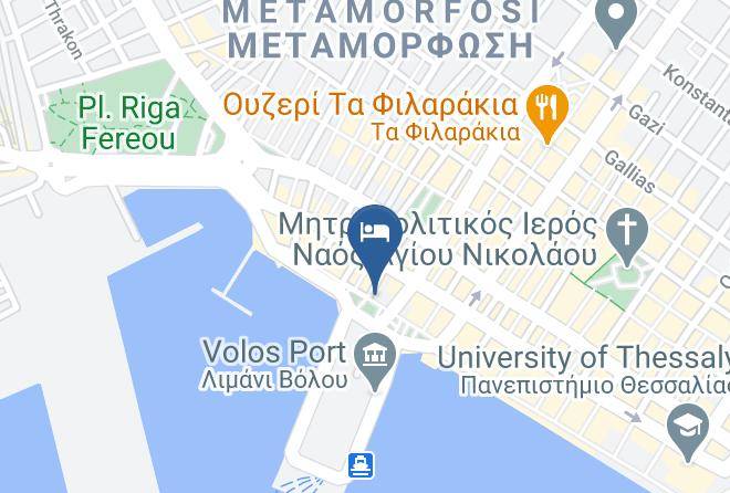Magnisia - Aegli Pallas Hotel Volos Maps