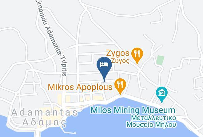 Aerolithos Apartments Kaart - Southern Aegean - Milos
