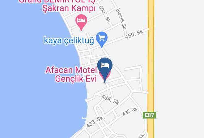 Afacan Motel Genclik Evi Map