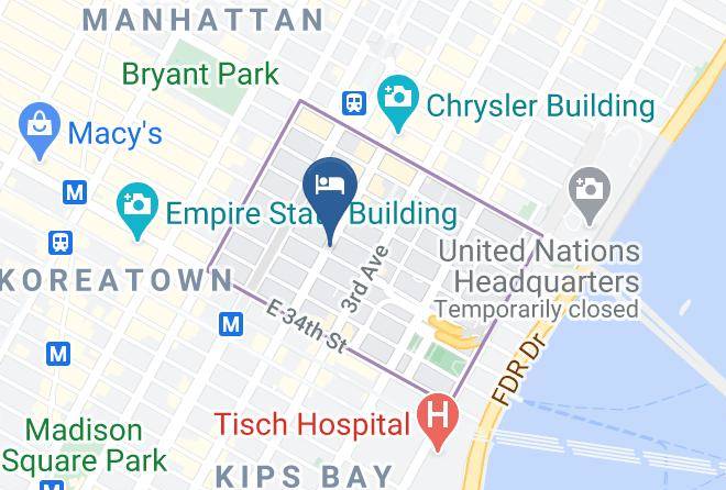 New York - Shelburne Hotel & Suites By Affinia Maps