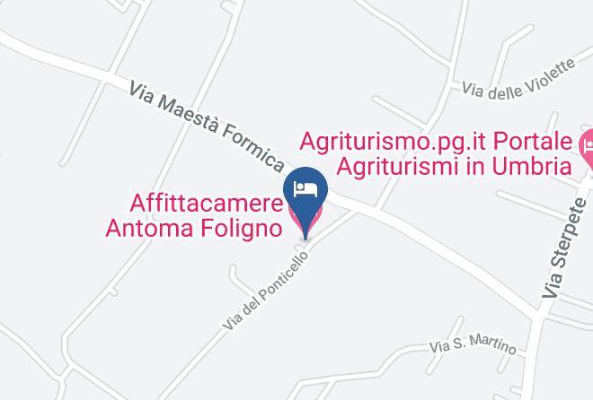 Perugia - Affittacamere Antoma Foligno Maps