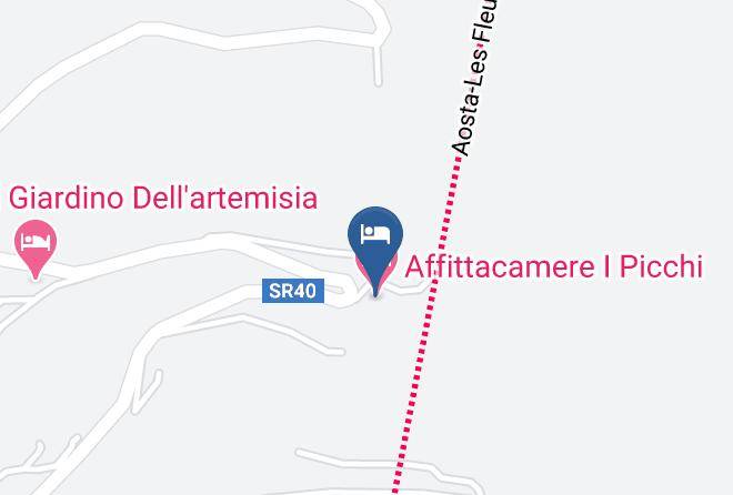 Aosta - Affittacamere I Picchi Maps