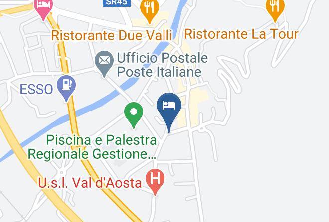 Aosta - Affittacamere La Betulla Di Anserme Anilla Maps