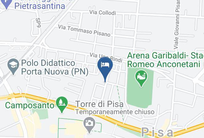Pisa - Affittacamere La Candelaria Maps