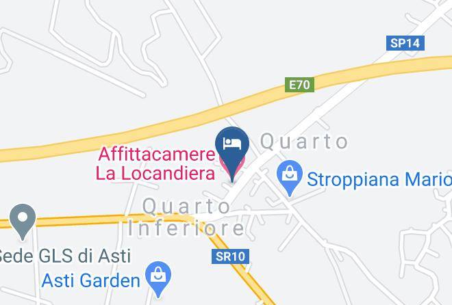 Asti - Affittacamere La Locandiera Maps