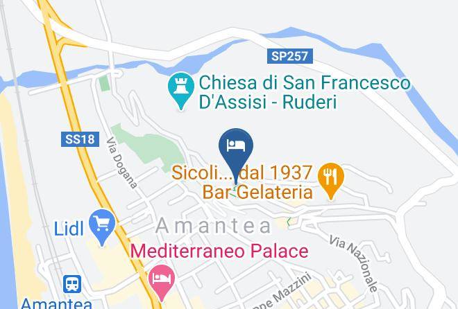 Cosenza - Affittacamere Largo Chianura Maps