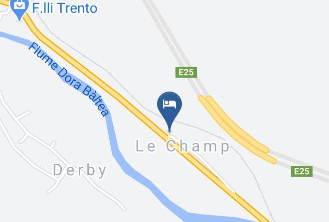 Aosta - Affittacamere Le Champ Maps