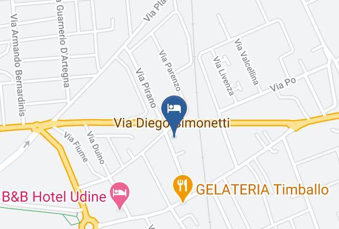 Udine - Affittacamere Soggiorno Fiorito Maps