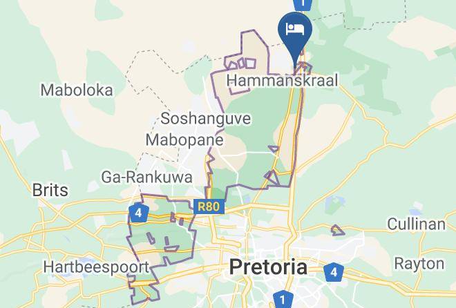 City Of Tshwane - African Cave Lodge Maps