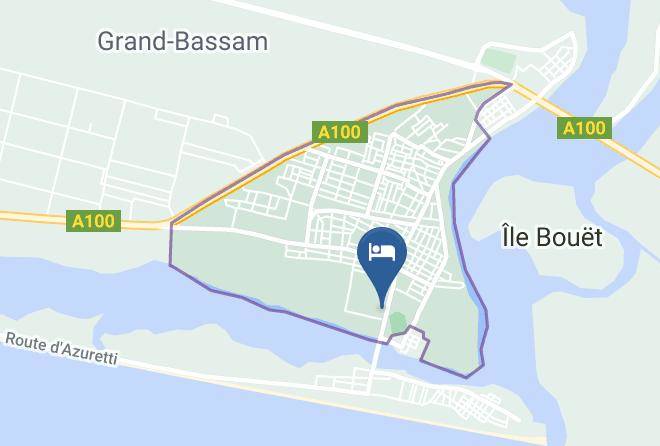 Grand Bassam - Afrikland Hotel Maps