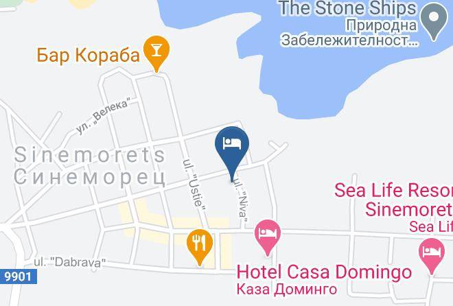 Tsarevo - Afrodita Hotel Maps