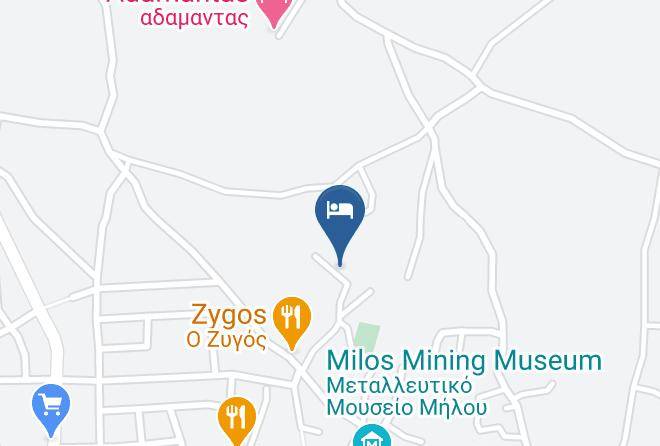 Milos - Afrodite Studios Maps