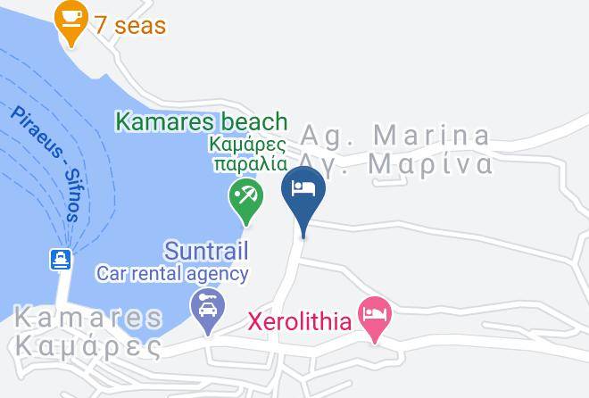 Milos - Afroditi Hotel Maps