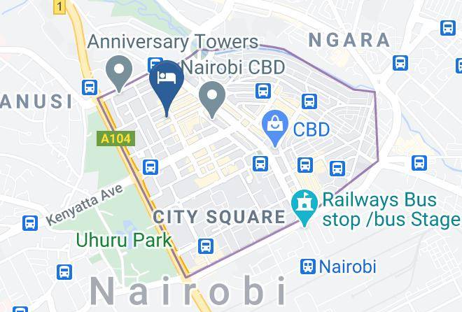 Nairobi - After 40 Hotel Maps