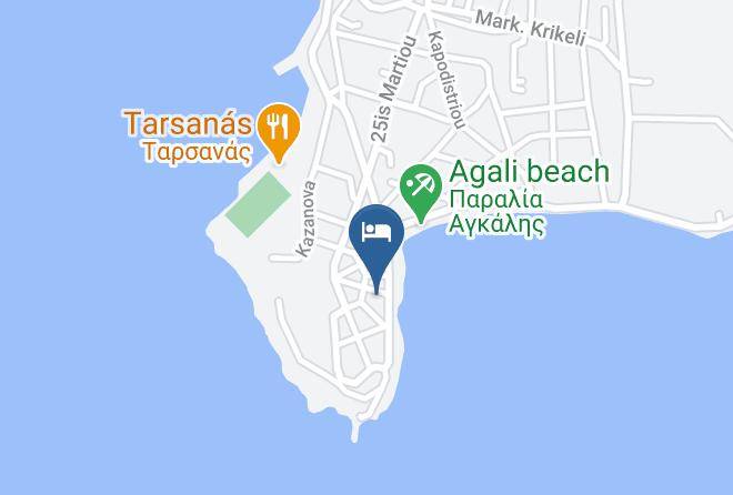 Tinos - Agali Bay Hotel Maps