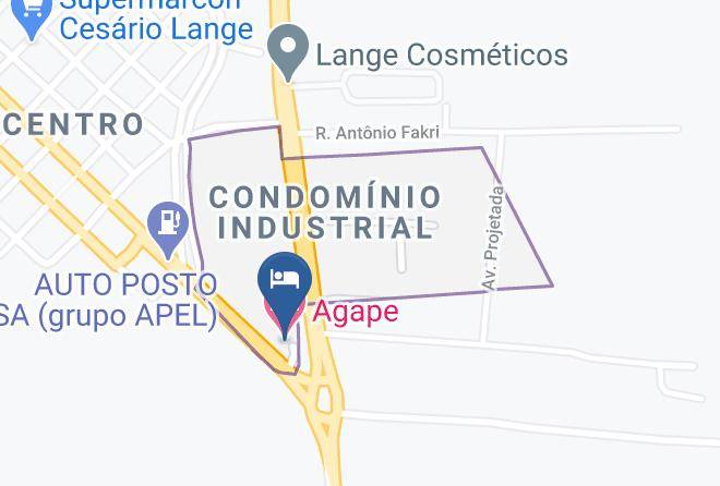 Cesario Lange - Agape Hotel Maps