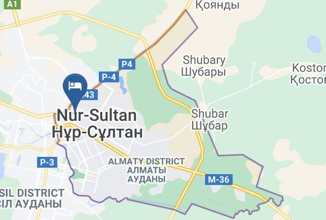 Agat Hotel Astana Map