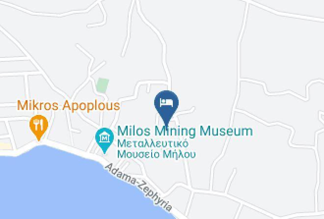 Aggelos Studios Kaart - Southern Aegean - Milos